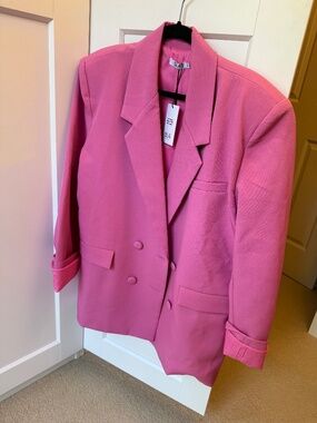 SLA Oversized boyfriend pink blazer (large fit)